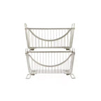 Spectrum Diversified Ashley Small Stacking Basket Ivory: Metal Storage Drawer & Stacking Storage Solution