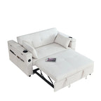 Canapé convertible 54 pouces avec deux places inclinables