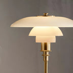 Lampe de table à LED à niveaux post-moderne HomeyFad avec alimentation intégrée