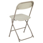 Chaise pliante en plastique - Lot de 10 - Capacité de 295 kg - Chaise événementielle