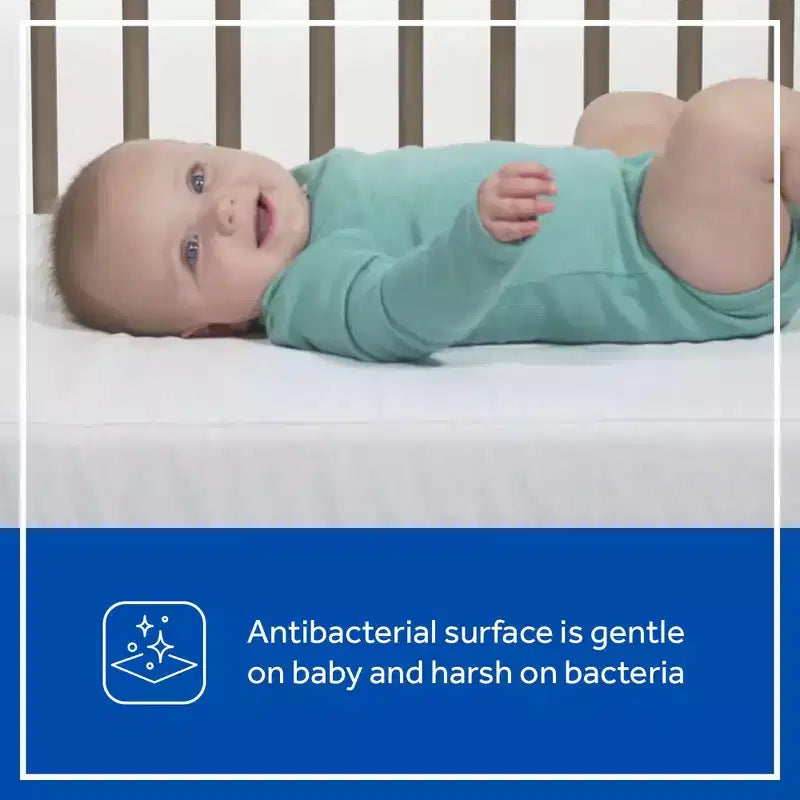Matelas Sealy Butterfly en mousse antibactérienne à 2 étapes pour lit de bébé et tout-petit