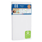 Matelas Sealy Butterfly en mousse antibactérienne à 2 étapes pour lit de bébé et tout-petit