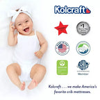 Matelas de berceau et pour tout-petit Kolcraft Good Night : hypoallergénique, housse imperméable, fermeté, épaisseur de 12,7 cm