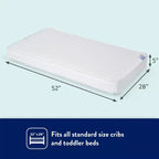 Matelas de berceau et pour tout-petit Kolcraft Good Night : hypoallergénique, housse imperméable, fermeté, épaisseur de 12,7 cm