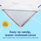 Matelas de lit de bébé et de tout-petit Graco Basics 5 po résistant à l'eau : Fibre ferme, matelassé, 7,5 lb