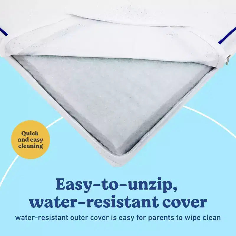 Matelas de lit de bébé et de tout-petit Graco Basics 5 po résistant à l'eau : Fibre ferme, matelassé, 7,5 lb