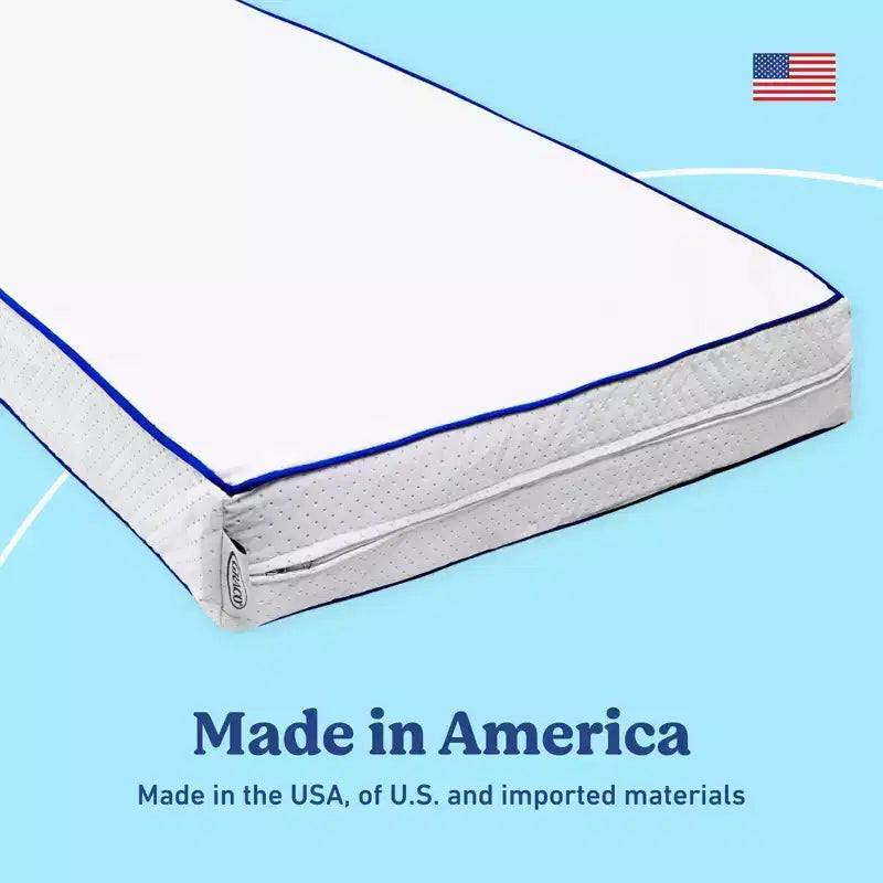 Matelas de lit de bébé et de tout-petit Graco Basics 5 po résistant à l'eau : Fibre ferme, matelassé, 7,5 lb