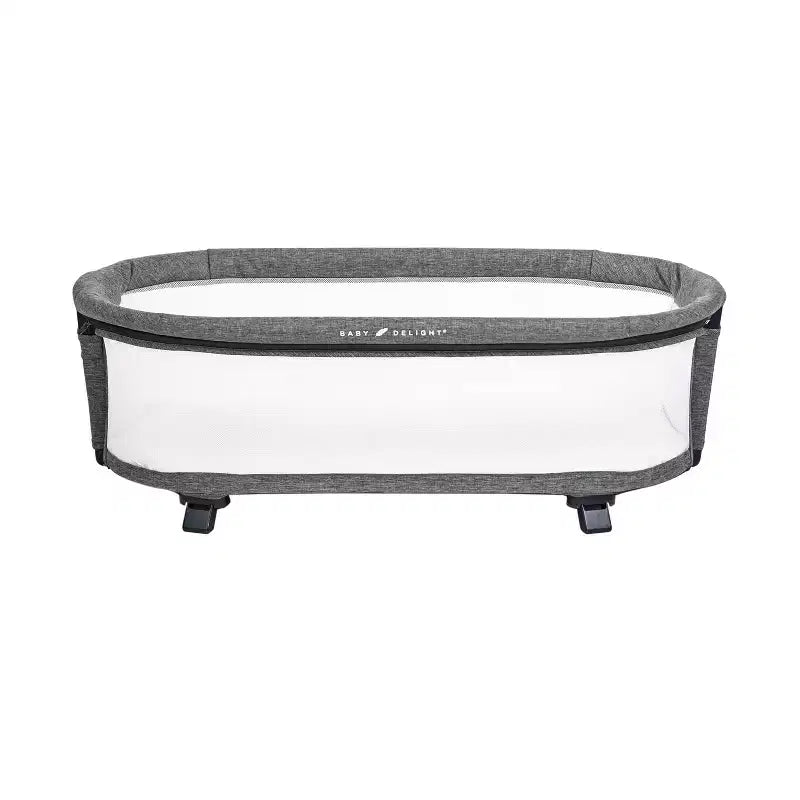 Berceau Co-dodo Nova Deluxe Beside me Baby Delight : Panier/Étagère de rangement, Cadre en métal, Capacité de 9 kg, Décor moderne