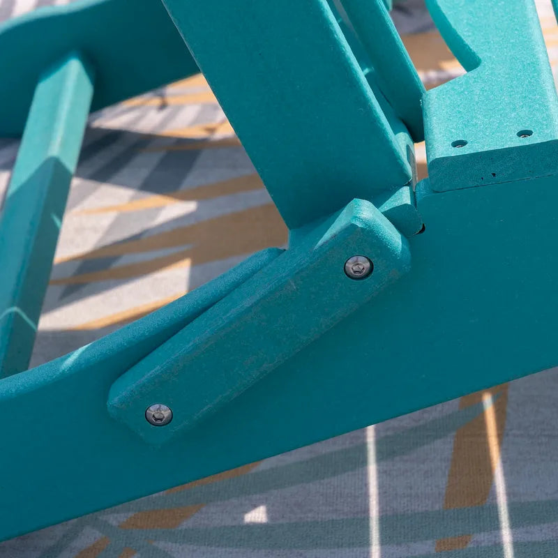 Chaise Adirondack pliable d'extérieur avec porte-gobelet