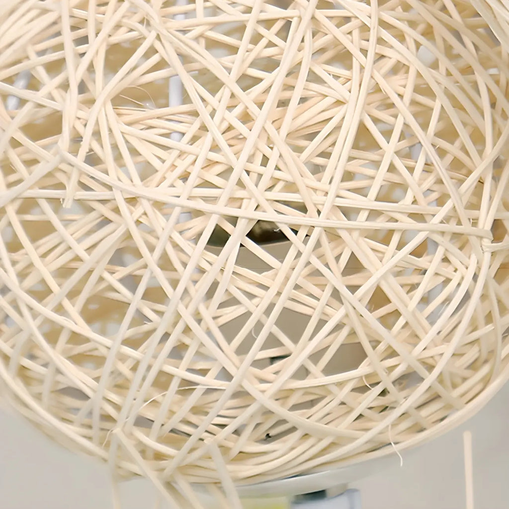 Lampadaire tressé LED à brancher pour salon
