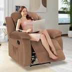 Fauteuil inclinable moelleux avec fonction massage et chauffage