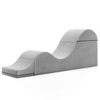 Avana Kami Chaise convertible / Yoga & Massage - Pouf 2 en 1 avec chaise longue de yoga pliable dissimulée, microvelours - N/A