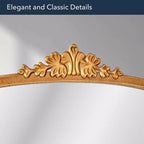 Miroir mural décoratif en métal orné 23" x 29,5" Or antique - Head West : D'inspiration baroque, aucun assemblage requis