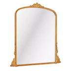 Miroir mural décoratif en métal orné 23" x 29,5" Or antique - Head West : D'inspiration baroque, aucun assemblage requis