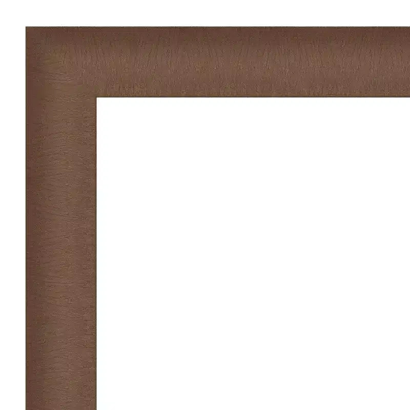 Miroir mural élégant en bronze brossé de 23 po x 29 po - Amanti Art : Rectangle, Décoration moderne