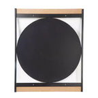 Miroir rond en métal Kiera Grace Logan 30" : Décoration moderne style ferme, fixation murale, aucun assemblage requis
