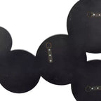 Miroir mural grappe bulles en verre argenté - Olivia & May