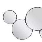 Miroir mural grappe bulles en verre argenté - Olivia & May