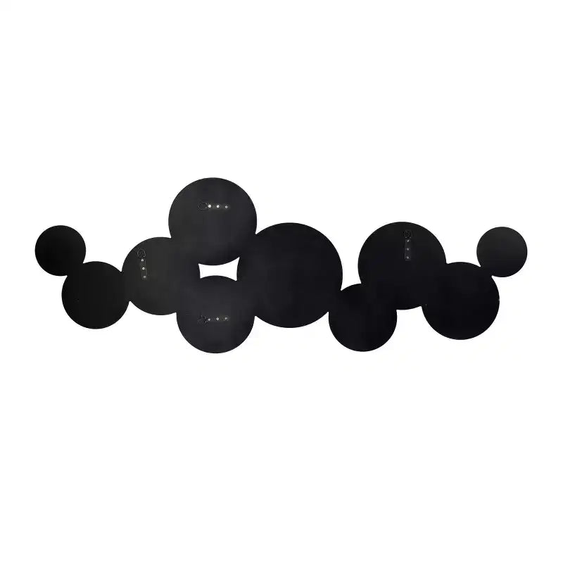 Miroir mural grappe bulles en verre argenté - Olivia & May
