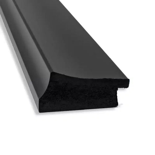 Miroir mural grand format noir étroit sans biseau 22" x 28" - Amanti Art : Rectangle moderne, cadre en polystyrène, à fixer au mur