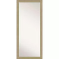 28" x 64" Non-Beveled Mosaic Gold Full Length Floor Leaner Mirror - Amanti Art: Large, Elegant Design, Easy to Mount