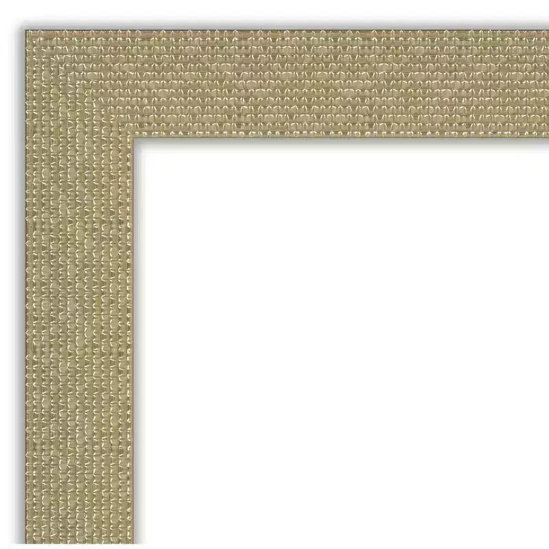Miroir de sol non biseauté Amanti Art de 71 cm x 162,5 cm, mosaïque dorée – Grand, design élégant, facile à monter