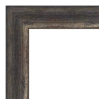Miroir mural étroit encadré rustique en écorce 22 po x 28 po marron - Amanti Art