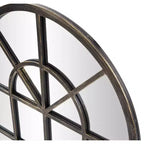 Miroir en métal Howard Elliott à panneau arqué, bronze huilé : Style moderne, 41x29", Aucun assemblage requis