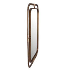 Miroir en métal et rotin marron Holli Furniture