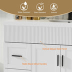 Meuble-lavabo Wavy Line 30/36/48 avec évier et robinet