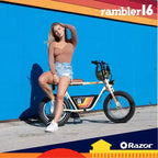 Trottinette électrique Razor Rambler Step Over - Beige : Moteur 350W, Vitesse 25 km/h