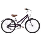 Vélo Confort Huffy Sienna 24" G MLT SPD - Aubergine brillante