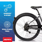 Vélo électrique Huffy Vienna 27.5" 36V pour adultes - Gris mat