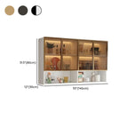 Buffet de cuisine mural gris en bois avec rangement