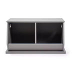 Meuble de rangement pour jouets en bois et bibliothèque pour enfants, gris - Humble Crew : Organisateur de jouets, cadre en MDF, étagère ouverte, 2 ans et plus
