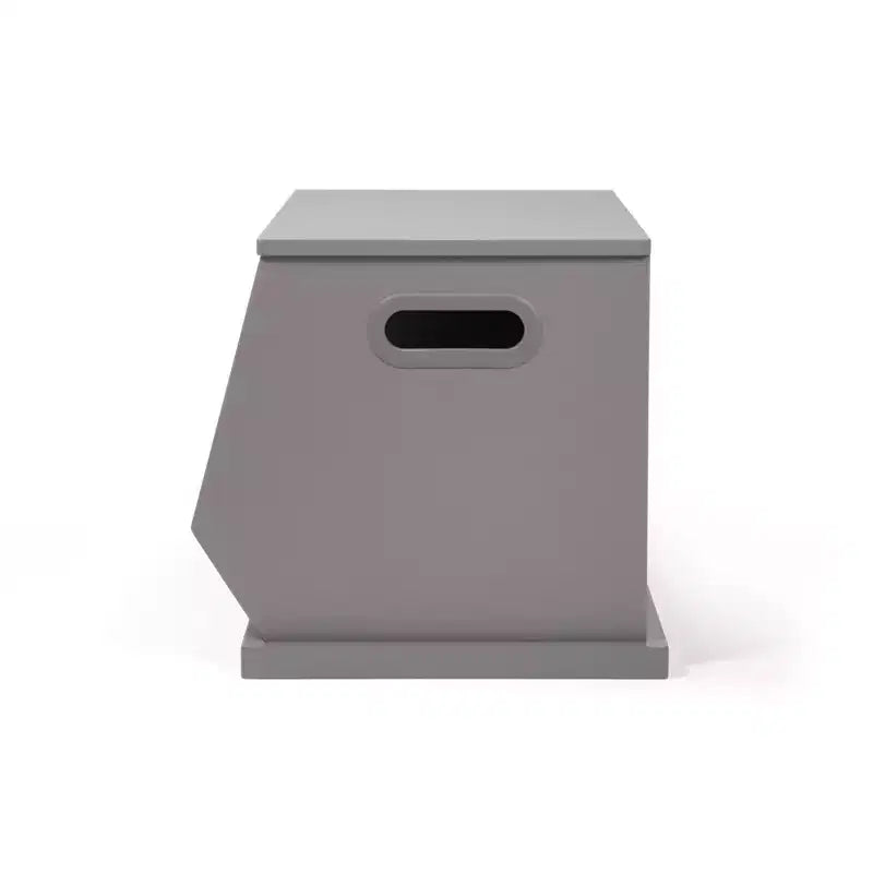 Meuble de rangement pour jouets en bois et bibliothèque pour enfants, gris - Humble Crew : Organisateur de jouets, cadre en MDF, étagère ouverte, 2 ans et plus