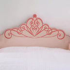 Lit pour enfant jumeau Nemma Princess Crown rose - Maisons : dedans + dehors : Meubles de chambre d'enfant modernes, volutes décoratives