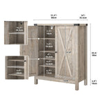 Moasis Meuble de rangement pour chaussures à 5 niveaux et 20 paires avec portes doubles pour entrée