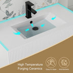 Meuble-lavabo Wavy Line 30/36/48 avec évier et robinet