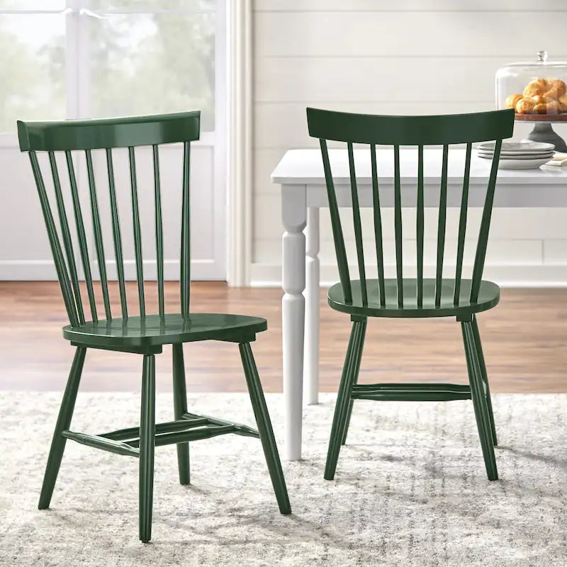 Chaises de salle à manger à barreaux en bois massif Simple Living Venice (lot de 2)