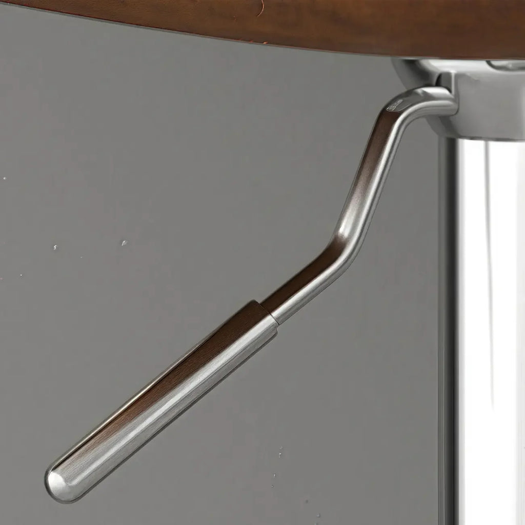 Tabouret de bar pivotant réglable en cuir rembourré