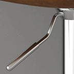 Tabouret de bar pivotant réglable en cuir rembourré