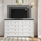 Commode à 10 tiroirs, 55 grands tiroirs, Commode et chiffonnier en bois