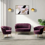 Ensemble de salon 3 pièces Xabier 132 cm par HULALA HOME