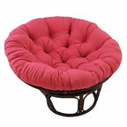 Fauteuil Papasan en rotin Bali de 42 pouces avec coussin en sergé