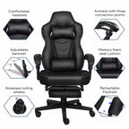 Chaise de Gaming ELECWISH avec Repose-pieds, Soutien Lombaire, Chaise d'Ordinateur Respirante avec Coussin à Ressorts Ensachés, Chaises pour Adultes