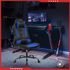 Chaise de jeu FDW Chaise de bureau avec support lombaire Chaises de jeu vidéo en cuir PU pour adultes