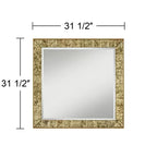 Miroir mural carré Noble Park Lanham 31 1/2 x 31 1/2, or antique