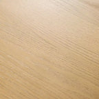 Table de salle à manger/de cuisine en bois ovale Dovelina avec pieds en métal