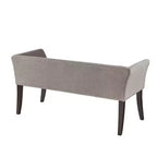 Banc en bois à pieds évasés rembourré Christopher Knight Home Maggie 49,50 avec garniture cloutée